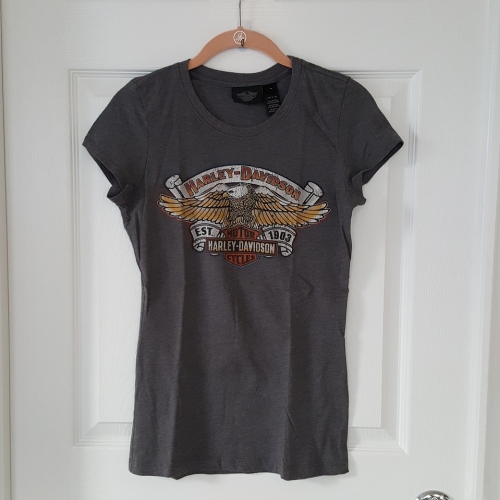 Harley Davidson tee. Gray. NWOT